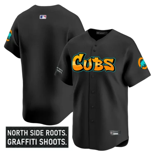 Men's Chicago Cubs ‘Graffiti North Side Edition’ Vapor Premier Limited Jersey – All Stitched - Image 42