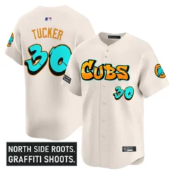 Men's Chicago Cubs ‘Graffiti North Side Edition’ Vapor Premier Limited Jersey – All Stitched