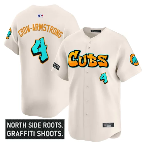 Men's Chicago Cubs ‘Graffiti North Side Edition’ Vapor Premier Limited Jersey – All Stitched - Image 9