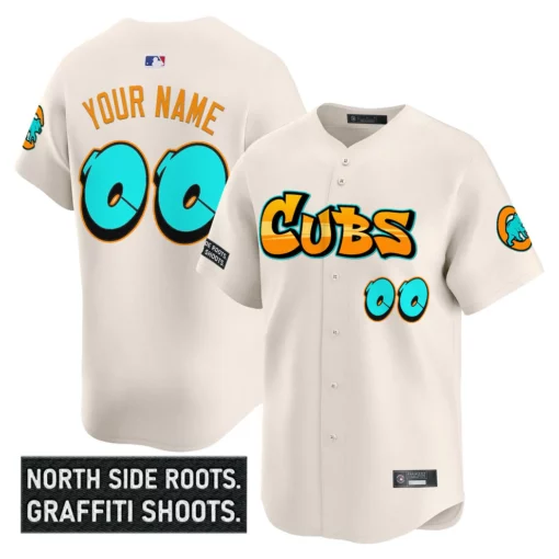 Men's Chicago Cubs ‘Graffiti North Side Edition’ Vapor Premier Limited Jersey – All Stitched - Image 13