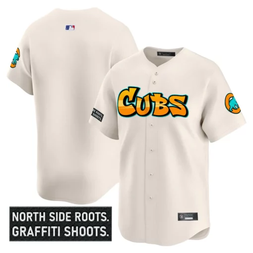 Men's Chicago Cubs ‘Graffiti North Side Edition’ Vapor Premier Limited Jersey – All Stitched - Image 11