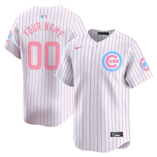 Chicago Cubs Bubblegum Pink Vapor Premier Limited Custom Jersey – All Stitched - Image 3