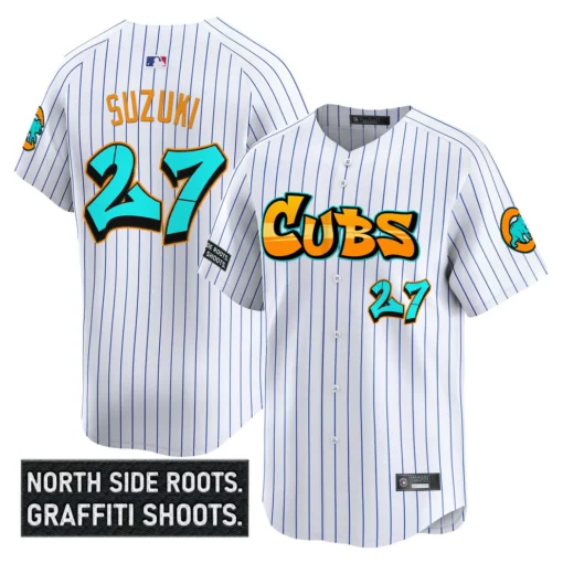 Men's Chicago Cubs ‘Graffiti North Side Edition’ Vapor Premier Limited Jersey – All Stitched - Image 15