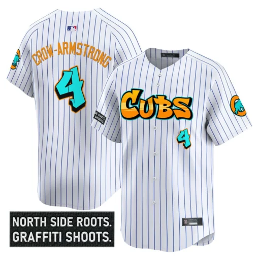 Men's Chicago Cubs ‘Graffiti North Side Edition’ Vapor Premier Limited Jersey – All Stitched - Image 21
