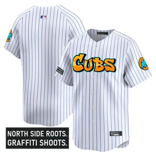 Men's Chicago Cubs ‘Graffiti North Side Edition’ Vapor Premier Limited Jersey – All Stitched - Image 22
