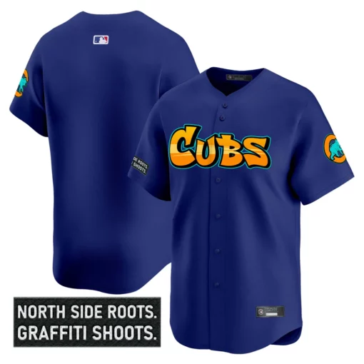 Men's Chicago Cubs ‘Graffiti North Side Edition’ Vapor Premier Limited Jersey – All Stitched - Image 32