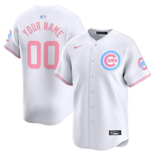 Chicago Cubs Bubblegum Pink Vapor Premier Limited Custom Jersey – All Stitched - Image 2