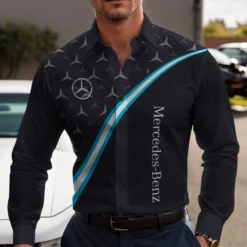 High Quality Men's Long Sleeve Button Shirt MERCEDES-CCY-0075350