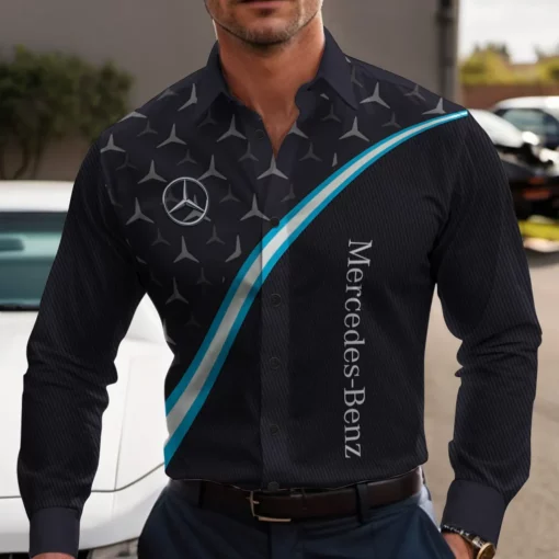 High Quality Men's Long Sleeve Button Shirt MERCEDES-CCY-0075350