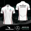 High Quality Men's Zip Polo Shirt MERCEDES-TZPO-0074757