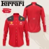 High Quality Customized Men's Long Sleeve Button Shirt FERRARI-CCY-0075435