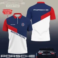High Quality Customized Men's Zip Polo Shirt PORSCHE-TZPO-0074817