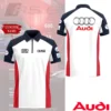 High Quality Customized Men's Zip Polo Shirt AUDI-TZPO-0074870