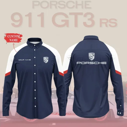 High Quality Customized Men's Long Sleeve Button Shirt PORSCHE-CCY-0075392