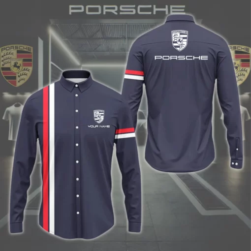 High Quality Customized Men's Long Sleeve Button Shirt PORSCHE-CCY-0075400