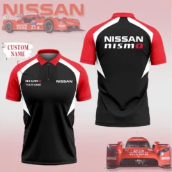 High Quality Customized Men's Zip Polo Shirt NISSAN-TZPO-0074886