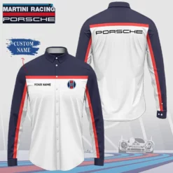 High Quality Customized Men's Long Sleeve Button Shirt PORSCHE-CCY-0075406