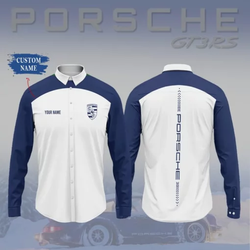 High Quality Customized Men's Long Sleeve Button Shirt PORSCHE-CCY-0075408