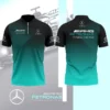 High Quality Men's Zip Polo Shirt MERCEDES-TZPO-0074739