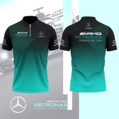High Quality Men's Zip Polo Shirt MERCEDES-TZPO-0074739