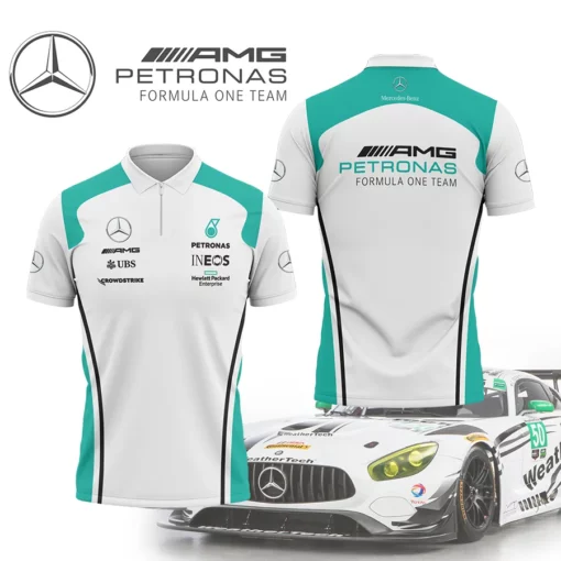 High Quality Men's Zip Polo Shirt MERCEDES-TZPO-0074742