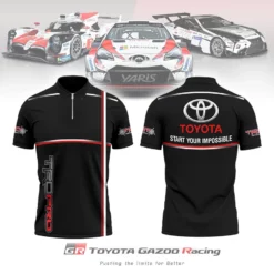 High Quality Men's Zip Polo Shirt TOYOTA-TZPO-0074937