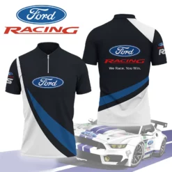 High Quality Men's Zip Polo Shirt FORD-TZPO-0074978