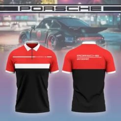 High Quality Men's Zip Polo Shirt PORSCHE-TZPO-0074832