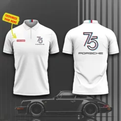 High Quality Customized Men's Zip Polo Shirt PORSCHE-TZPO-0074812