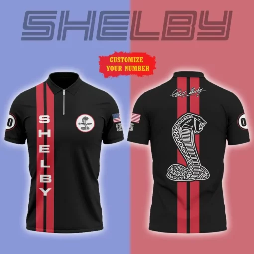 High Quality Customized Men's Zip Polo Shirt FORD-TZPO-0074962