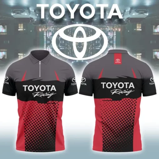 High Quality Men's Zip Polo Shirt TOYOTA-TZPO-0074942