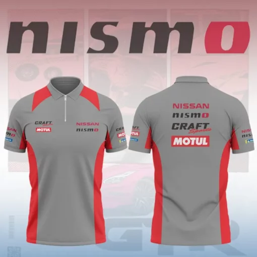 High Quality Men's Zip Polo Shirt NISSAN-TZPO-0074908
