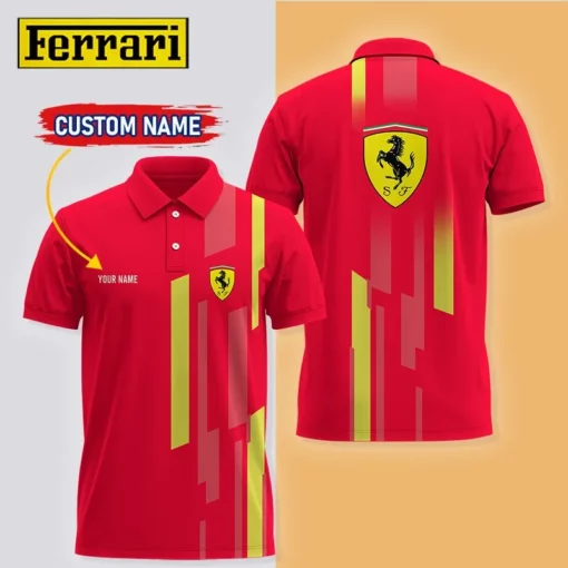 High Quality Customized Men's Polo Shirt FERRARI-PO-0074520